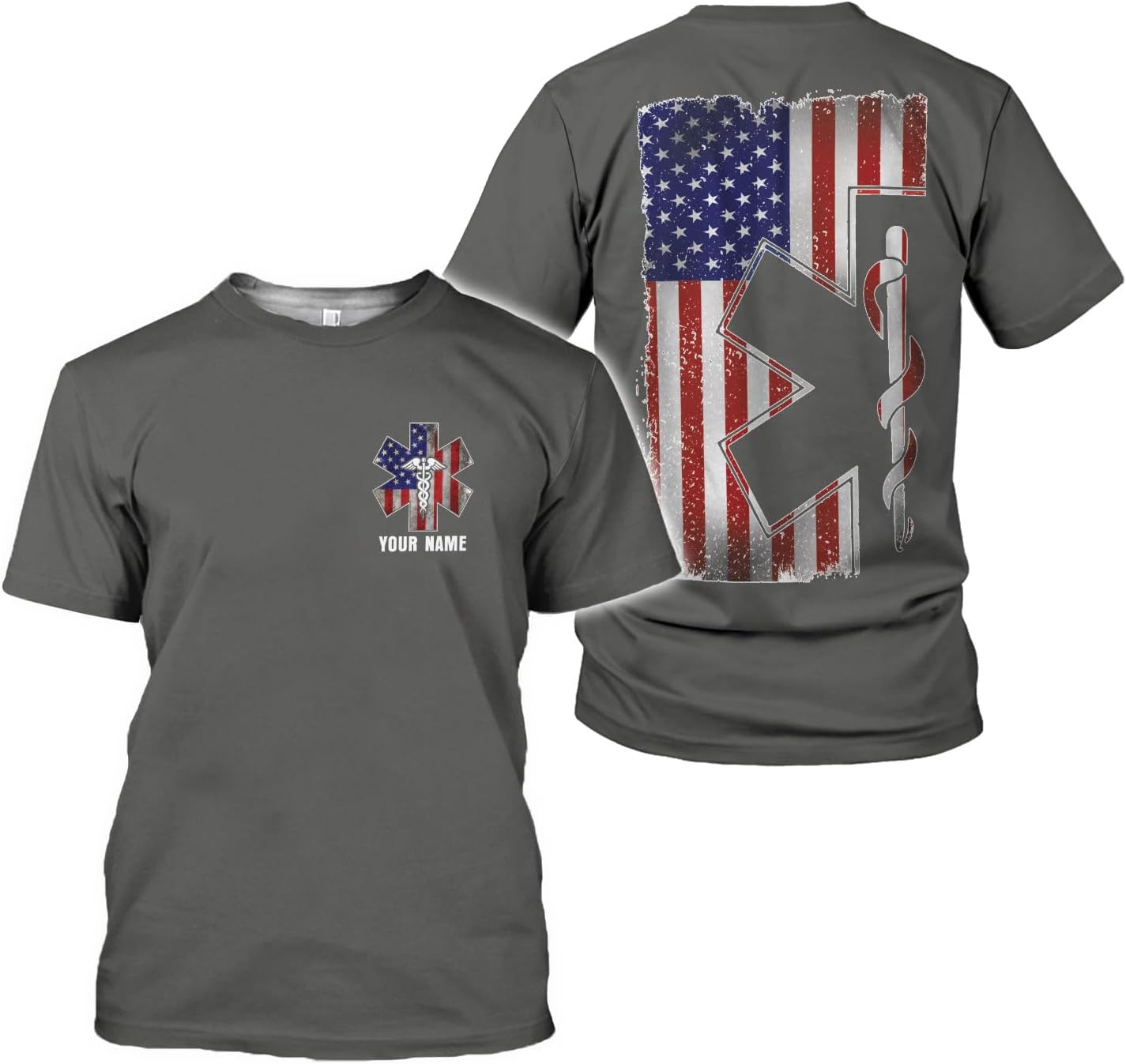 Podagree Personalized EMT Shirt, EMS Shirt, Customized EMS Shirts,EMT Paramedic Uniform Emergency Medical Technician Shirts