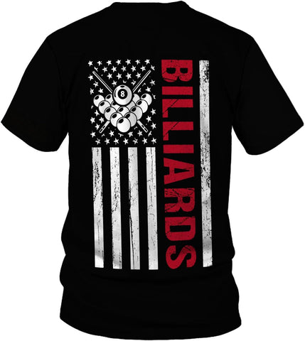 Parvii Personalized Billiards Shirt for Men, 8 Ball Pool Shirt, Billiards Gift