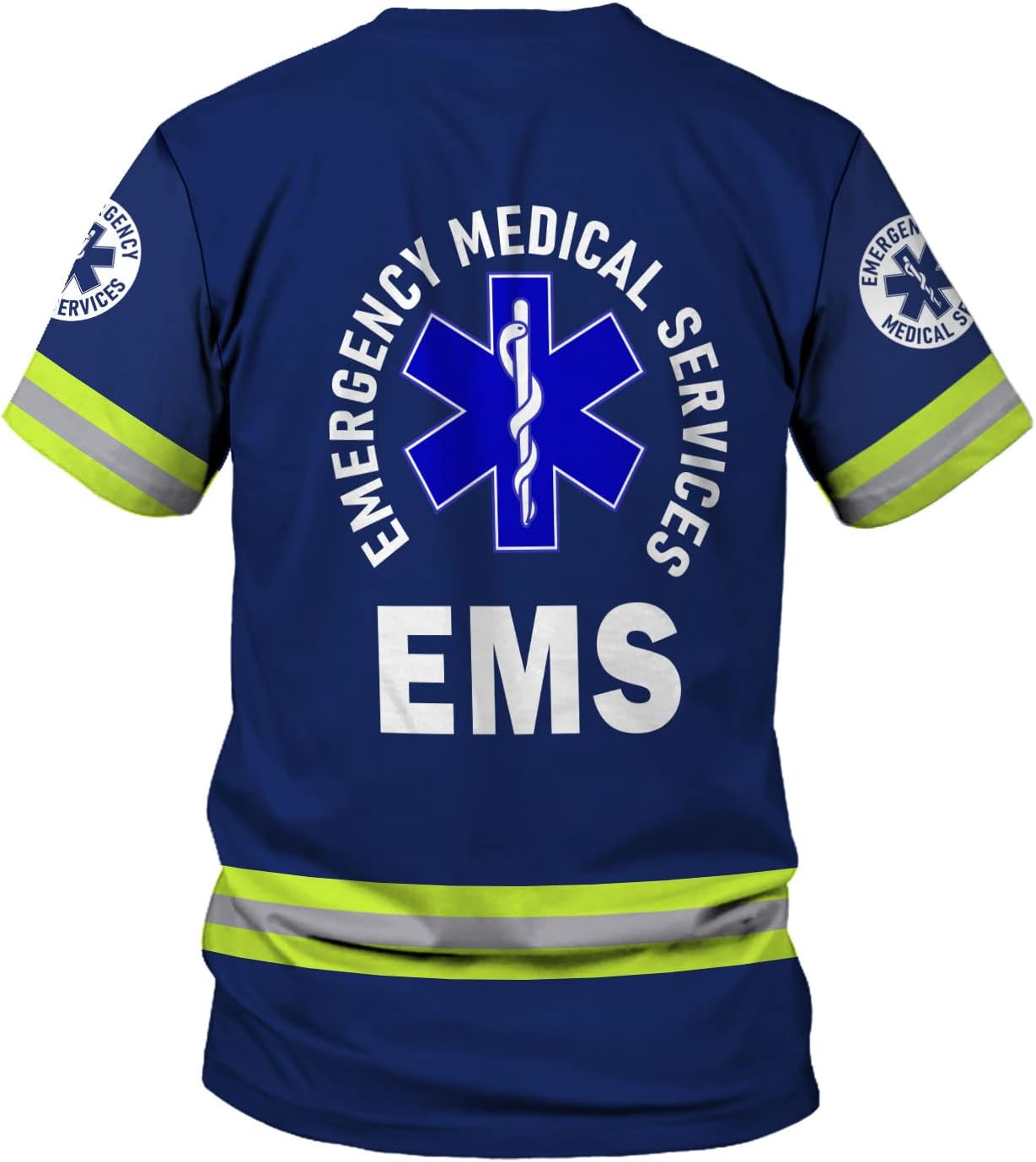 Mostefy Personalized Name EMS Shirt 3D Uniform Emergency Medical Technician, EMS Shirts for Men, EMT Shirt, Paramedic Shirt