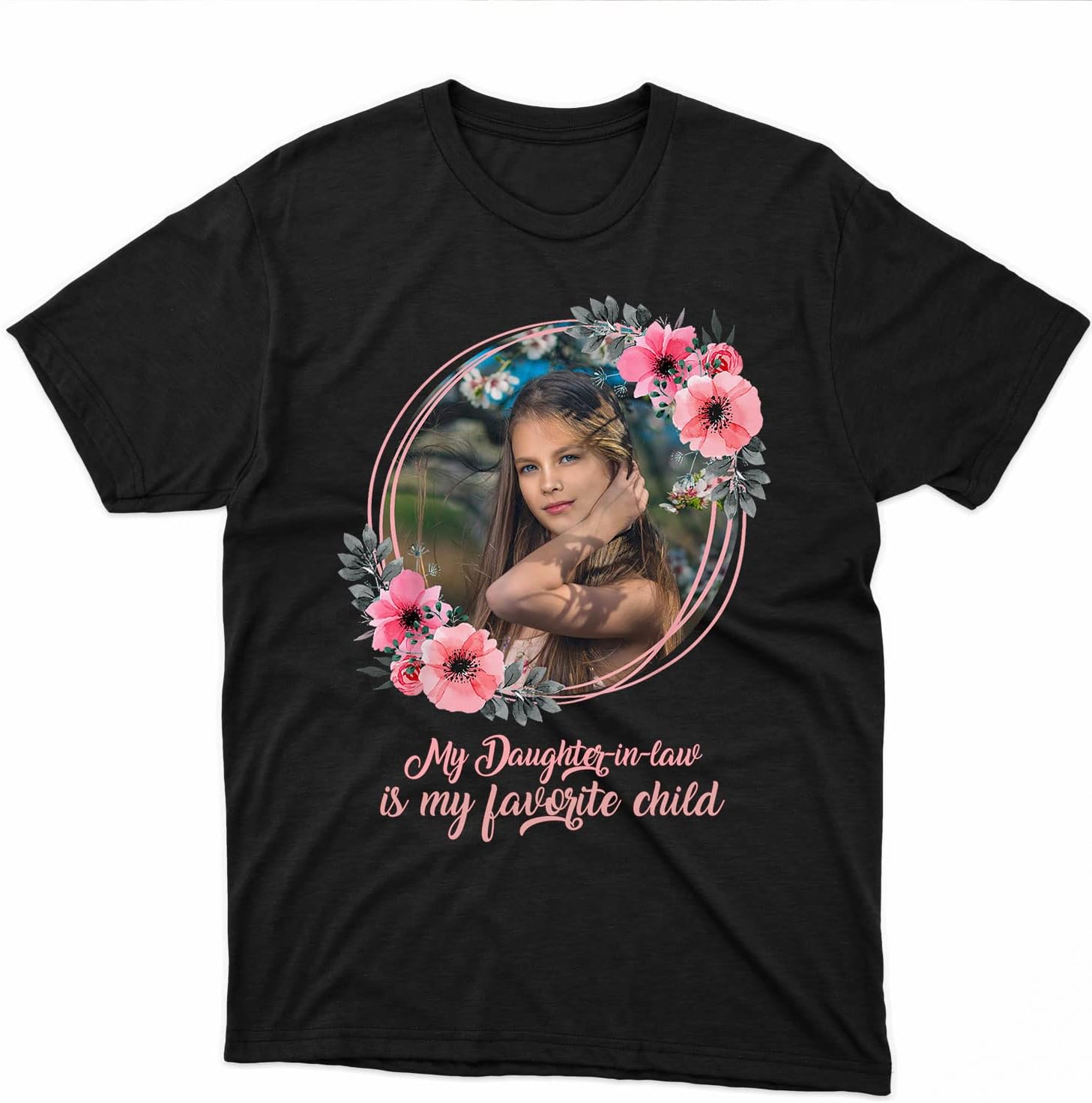 HomeDesign Personalized My Daughter in Law is My Favorite Child Shirt, Daughter in Law Tshirt Favorite Child is My Daughter