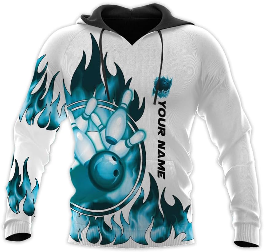 Pretyprints Personalized Bowling Shirt - Custom Bowling Gift for Women & Men