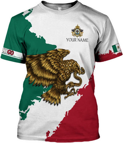 Personalized Name Mexican Shirts for Men, Customized Mexico Shirts for Men, Mexico Shirts for women, Mexico Shirt Eagle Flag Tshirt Mexican Eagle Unisex Shirt, mexico soccer shirt men TS53