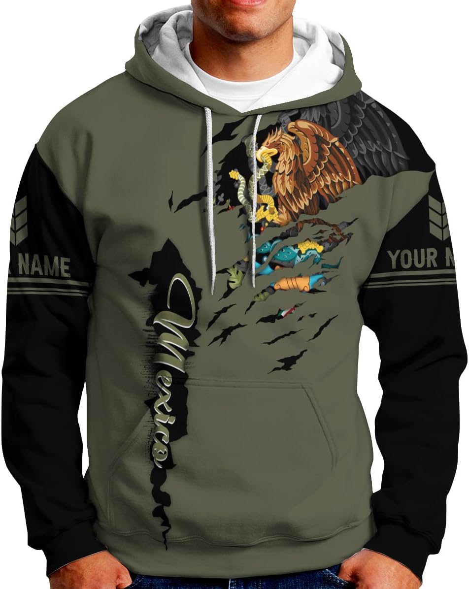 Personalized Name Mexican Shirts for Men, Customized Mexico Shirts for Men, Mexico Shirts for Women Mexico Shirt Eagle Flag