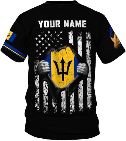 Parvii Personalized Barbados Shirts for Men & Women, Barbados Flag Shirt Barbados Tshirt, Barbados Shirt Barbados Souvenirs
