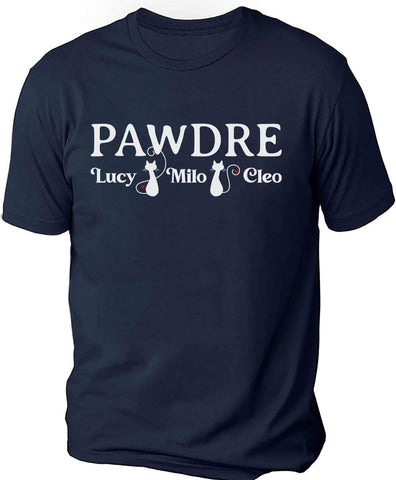 Personalized Best Cat Dad Ever Shirt, Cat Daddy Fathers Day Custom Photo Funny Custom Cat Dad Shirt with Pet Names (Cotton, TS73)