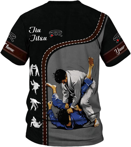 Personalized Jiu Jitsu 3D Shirts for Men, Women Jiu Jitsu Shirt, Jiu Jitsu Gifts, Jiu Jitsu T Shirt, Jujitsu Gifts (HD304)