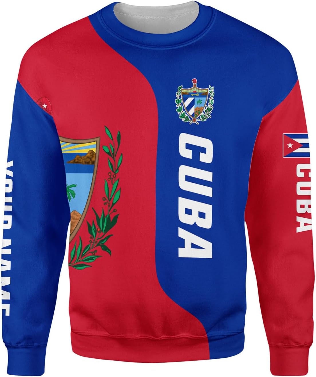 Ligthuy Personalized Name Cuba Shirt 3D, Cuban Tshirts for Men and Women, Cuba Flag Shirt, Sweatshirt, Hoodies, Zip Hoodies