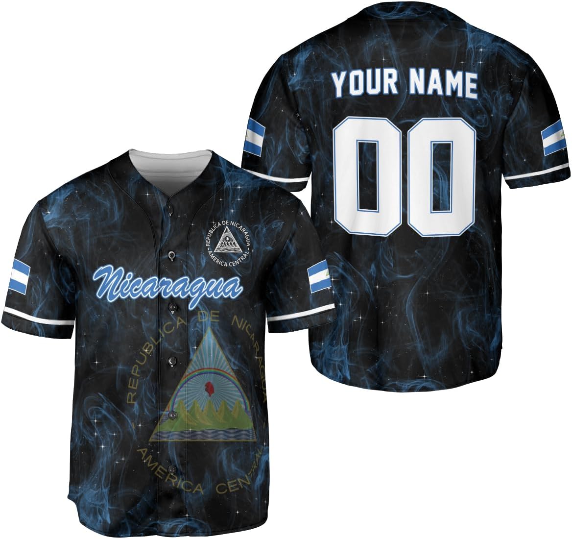 Parvii Personalized Nicaragua Baseball Jersey Shirt Custom Nicaraguan Baseball Jersey for Men & Women Nicaraguan Camisas
