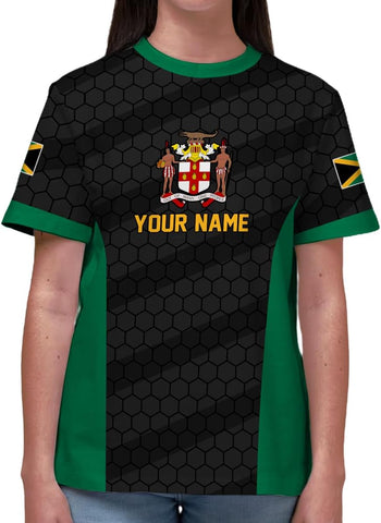 Custom Jamaica Flag 3D Shirt Women Men Clothes for Jamaica Vacation Jamaican Pride Shirts Personalized Tshirt Jersey