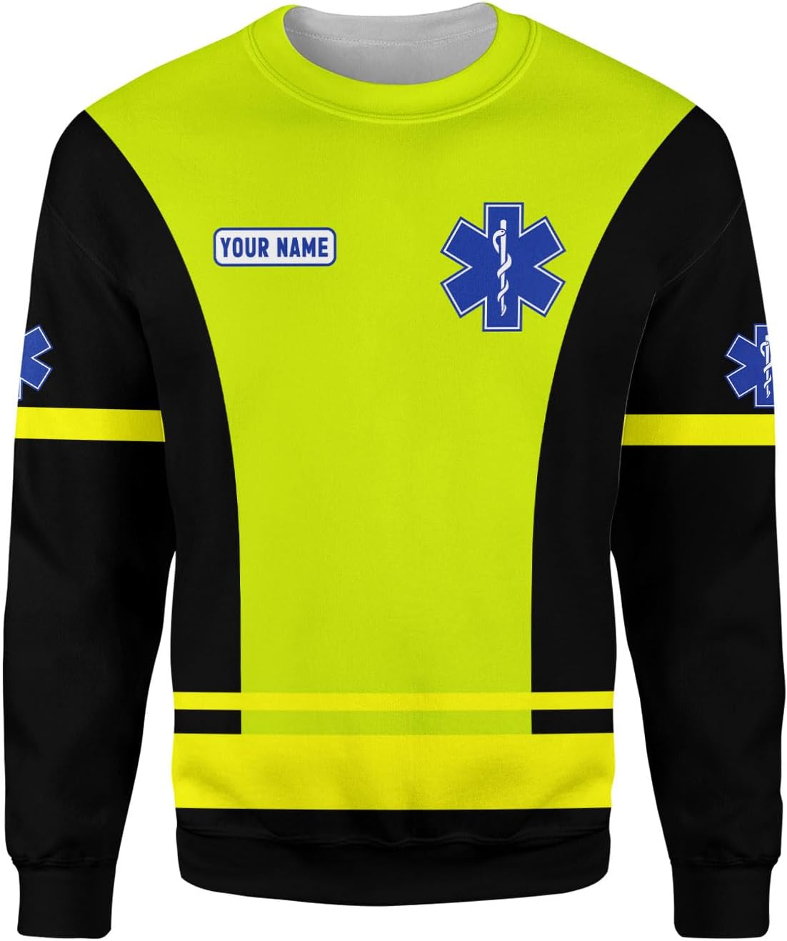 Leeprints Personalized EMT Hoodie EMS Sweatshirt Custom EMS Zip Hoodie Paramedic Uniform Emergency Medical Technician Shirts