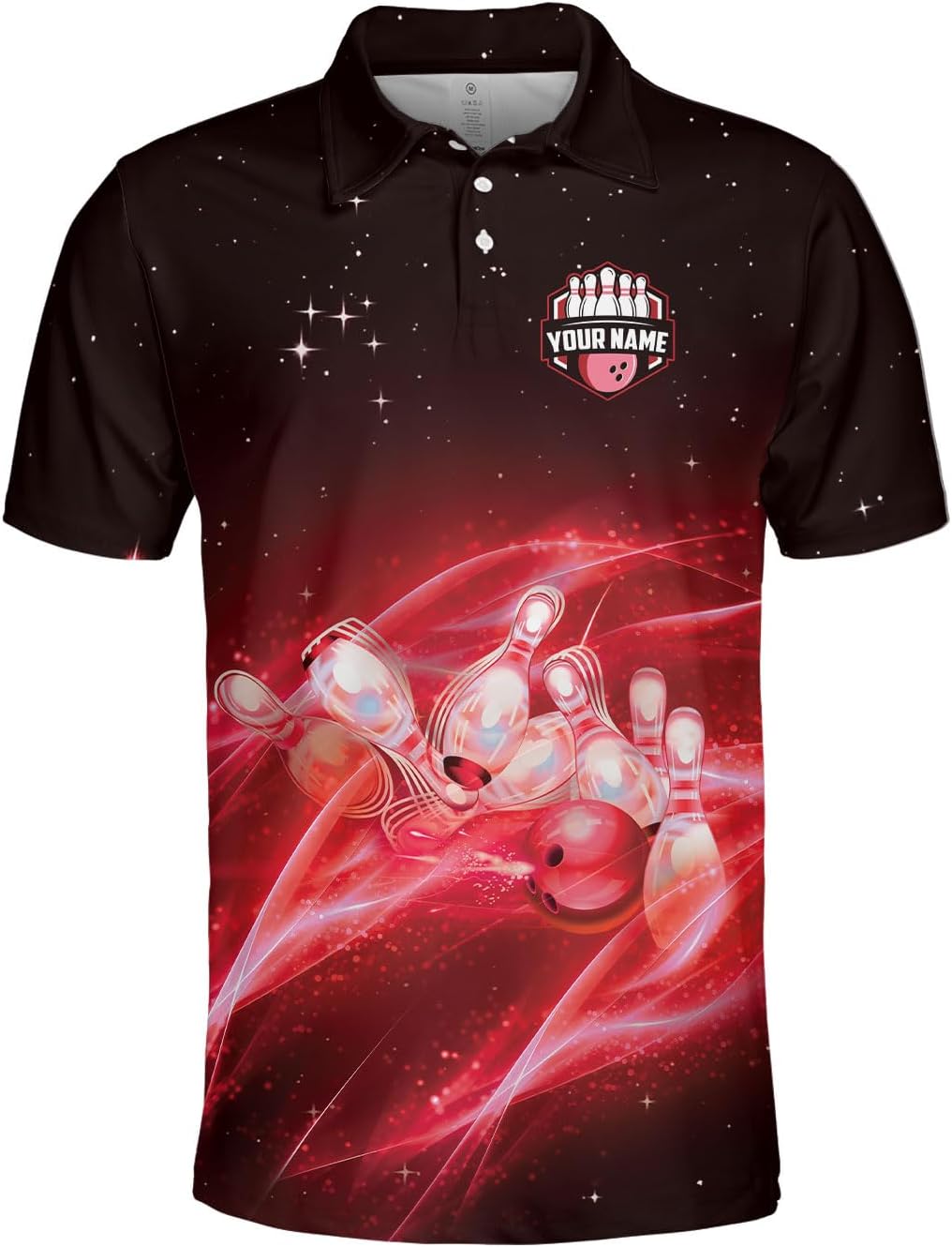 Personalized Bowling Shirts for Men, Men's Bowling Polo Shirts Short Sleeve, Bowling Team Shirts for Men and Women