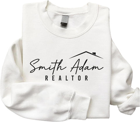 Personalized Embroidered Realtor Sweatshirts T-Shirt, Real Estate Agent Pullover Hoodie, Home Girl Sweater, Gifts For Realtor