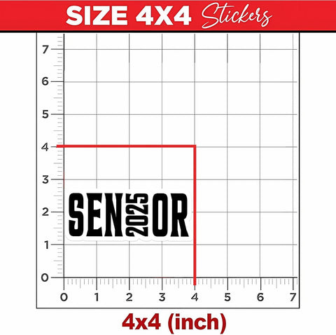 3 Pcs Senior 2025 Stickers, Senior Stickers, Senior Car Decorations Class of 2025, Senior Year 2025 - Stickers for Laptop Water Bottle Phone Car Window Helmet Vinyl Stickers 3 Inches (4x4)