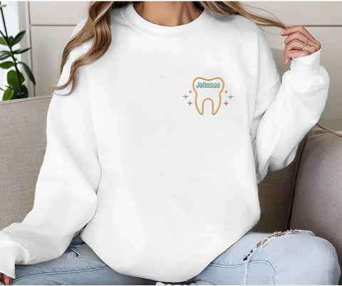 Custom Dental Sweatshirt, Dental Sweatshirts for Women, Dental Hygienist Assistant Sweatshirt, Dental Student Shirts Hoodies
