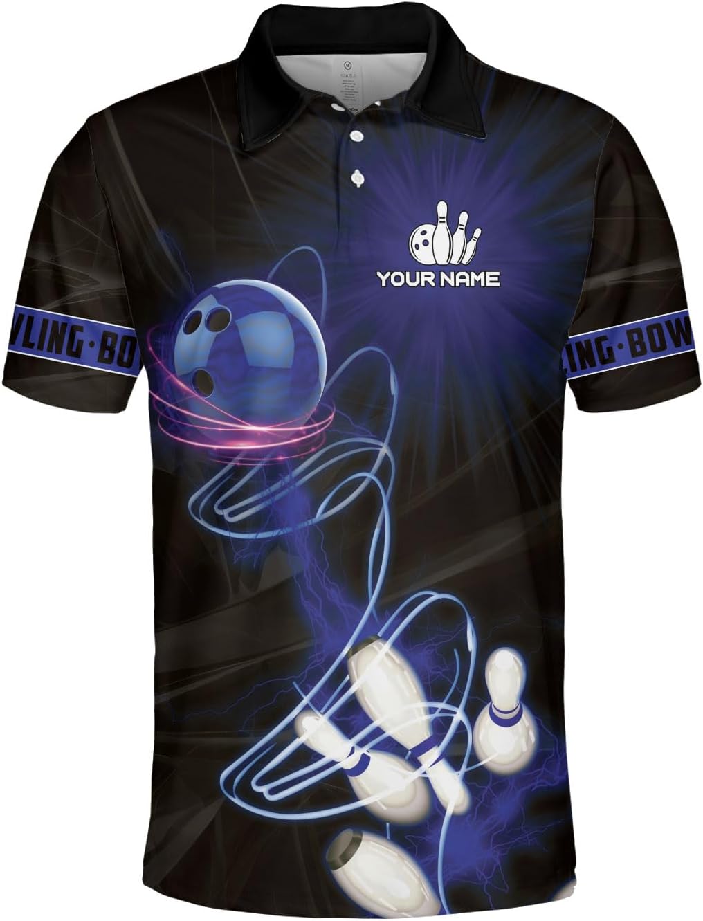 Custom Bowling Polo Shirt Personalized 3D Team Name Bowling Shirts for Men Women Jersey Unisex Bowler Short Sleeve Gift Tee