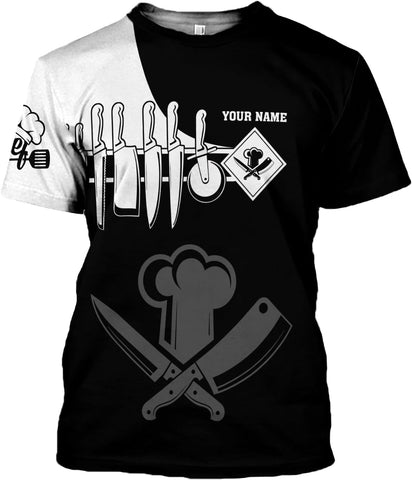Personalized Chef Shirt, Chef Shirts for Men Chef Shirts for Women, Chef Clothes Gifts for a Chef, Chef Tee Shirts (HD335)