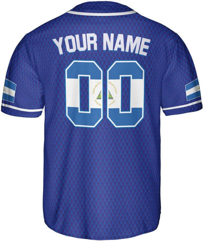 Personalized Nicaragua Baseball Jersey, Custom Nicaragua Baseball Jersey for Men & Women, Nicaraguan Camisas Shirt