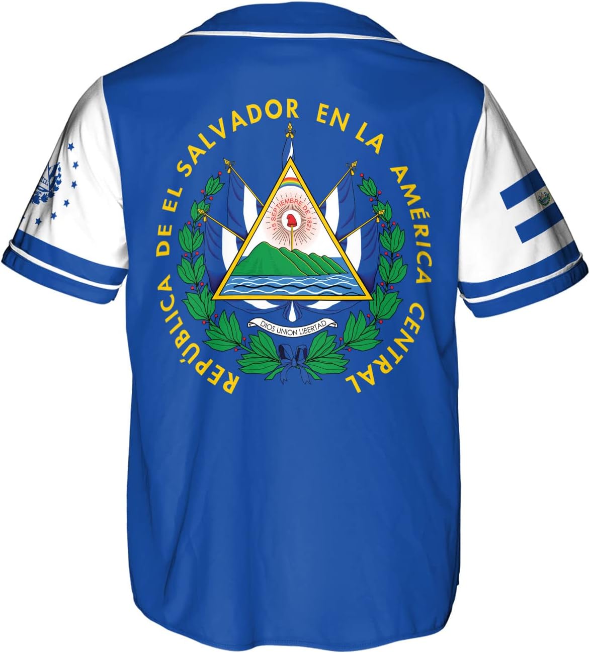 Leeprints Personalized Name El Salvador Baseball Jersey Shirt El Salvador Flag Shirt Salvadorans Pride El Salvadore��a