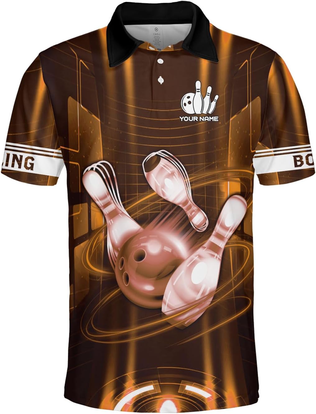 Custom Bowling Polo Shirt Personalized 3D Team Name Bowling Shirts for Men Women Jersey Unisex Bowler Short Sleeve Gift Tee