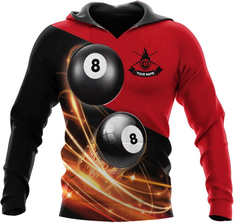 Pretyprints Personalized 3D Billiard Shirt Custom Name Men Women Team Apparel Pool 8 Ball Flag Tshirt Billiards Shirts Gift