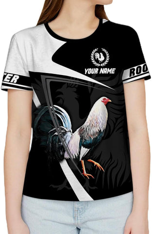 Mostefy Personalized Name Rooster Shirt 3D, Rooster Shirts for Men, Chicken Tshirts Shirts for Women, Funny Chicken Shirts