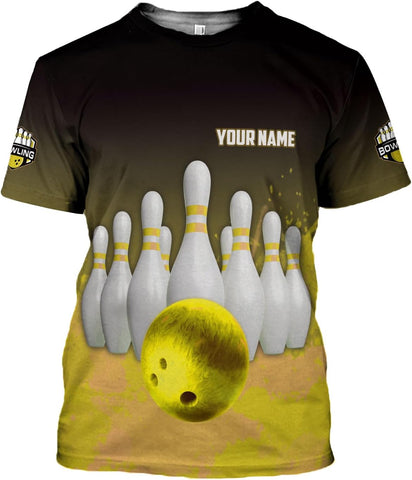 Intenprints Personalized Bowling Shirt Custom Bowling Shirts Bowling Gift Bowling Shirts for Women & Men Bowling Shirt Team