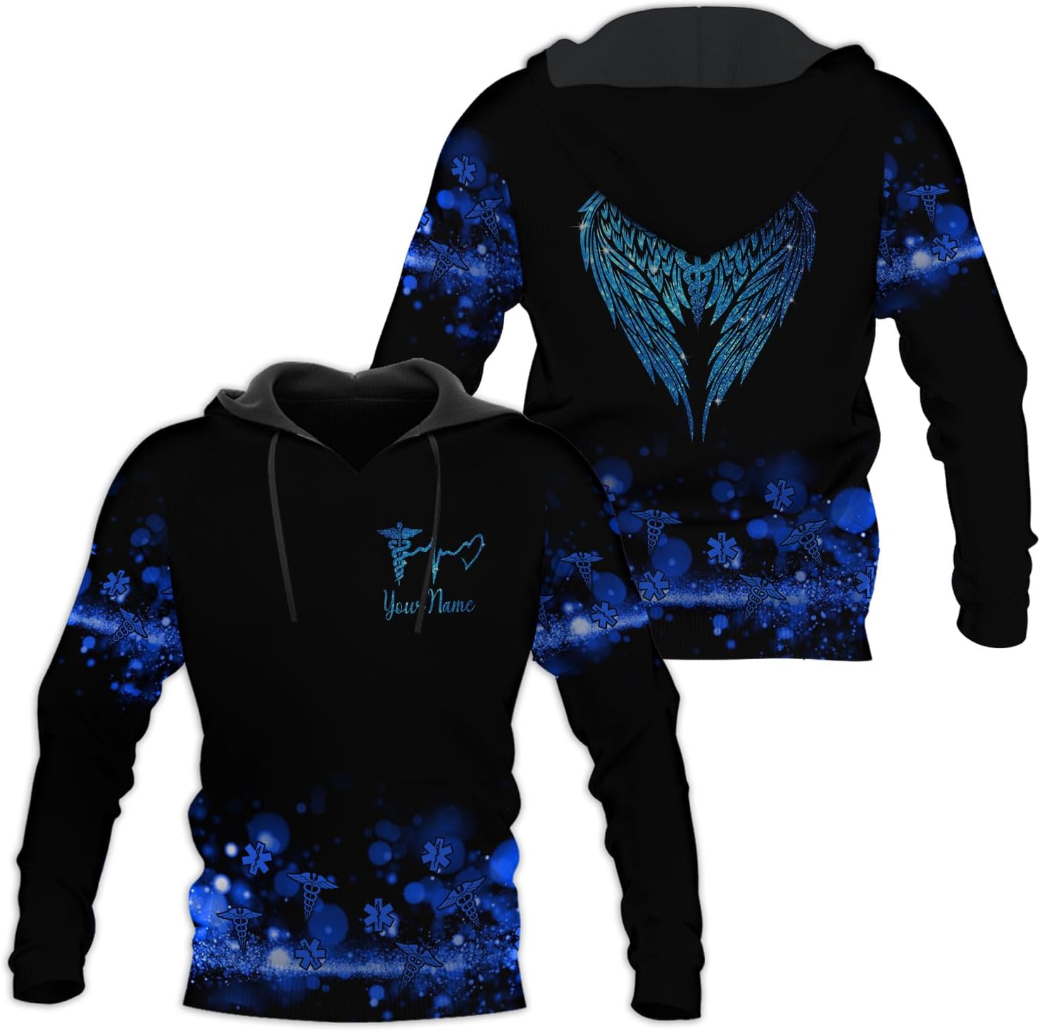 MoonArt Personalized Name Nurse Shirt Nurse Gifts Nurse Graduation Gift Funny Nurse T-Shirt Gift Nursing Emergency Shirts