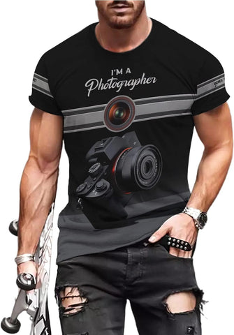 HomeDesign Personalized Photography Shirt Photographer Shirts Photographic Camera Tshirt Men & Women Photographer Gifts