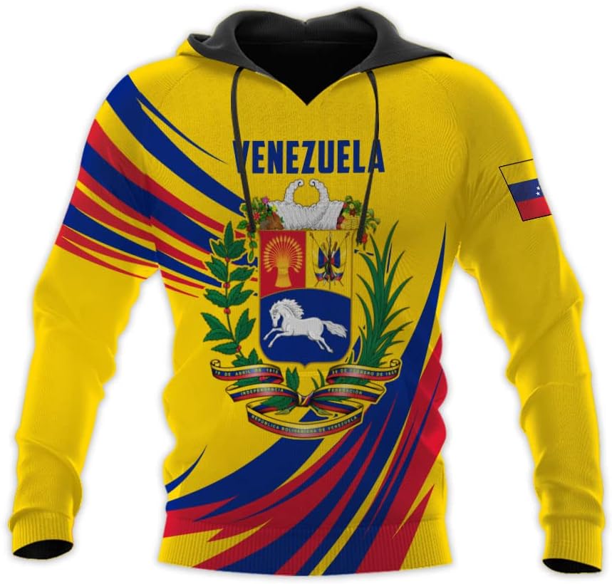 Royal Fight Personalized Coat of Arms Shirt with Venezuela Flag - Pride Shirts for Men & Women