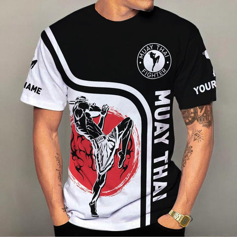 MAPrints Personalized Name Muay Thai Pride Shirt for Men