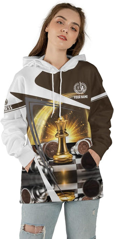MAPrints Personalized Name Chess 3D Shirt, Custom Name Chess 3D Tshirt Hoodie Sweater for Men, Women, Gifts for Chess Lover