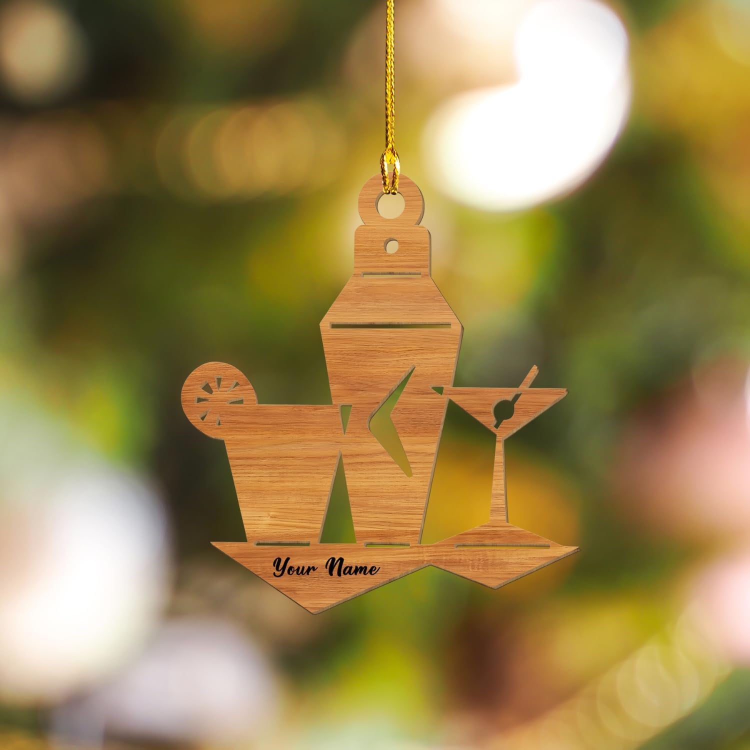 MAPrints Personalized Bartender Christmas Ornaments, Bartender Wood Ornament, Personalized Bartender Gift, Best Christmas Ornament 2024, Ornament Xmas Tree Hanging Decor Keepsake (BTD 7)