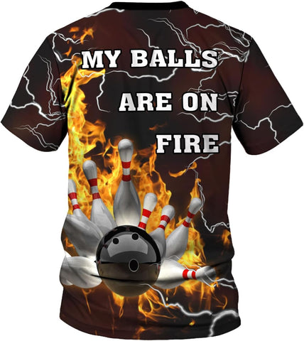 Rivelus Personalized Name Bowling Shirts for Men and Women 3D, Bowling Shirts for Team Bowling, Bowling Shirts Gift