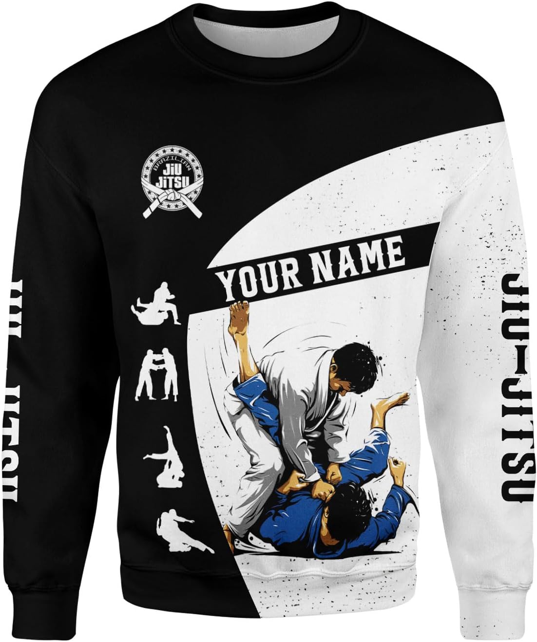 Personalized Jiu Jitsu 3D Shirts for Men, Women Jiu Jitsu Shirt, Jiu Jitsu Gifts, Jiu Jitsu T Shirt, Jujitsu Gifts (HD295)