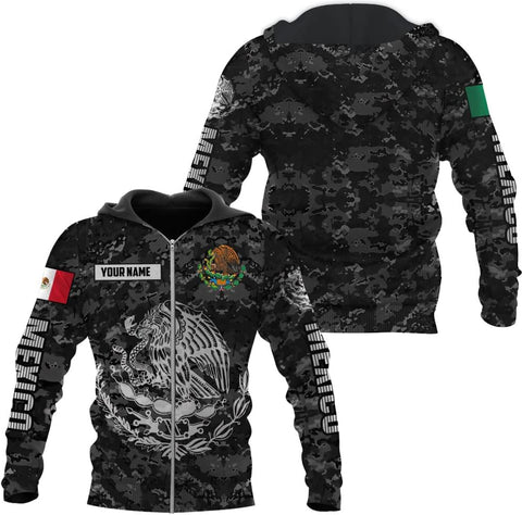 Personalized Name Mexican Hoodie 3D, Customized Mexican Hoodies for Men, Unisex Mexico Hoodie 3D, Mexico Hoodies for Men, Mexico Flag Gift for Women, T Shirt, Zip Up Hoodie, Sweatshirt HD26
