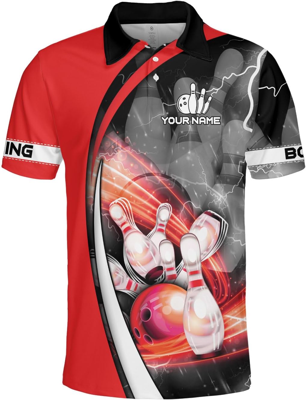 Custom Bowling Polo Shirt Personalized 3D Team Name Bowling Shirts for Men Women Jersey Unisex Bowler Short Sleeve Gift Tee