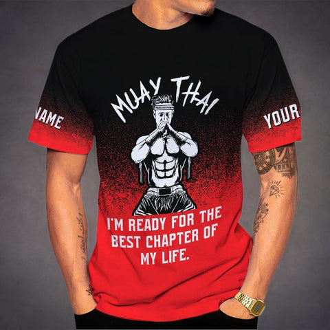 MAPrints Personalized Name Muay Thai Pride Shirt for Men
