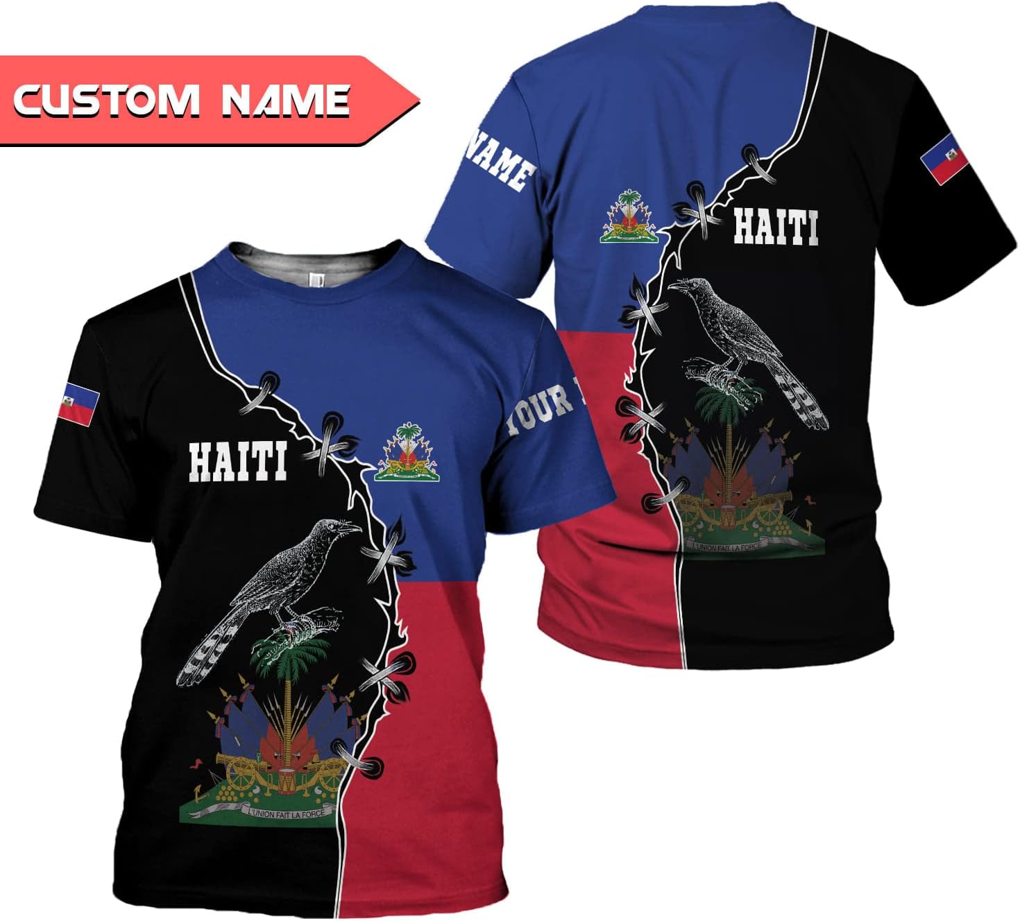 Personalized Haiti Shirt Haiti Tshirt Haiti Shirts for Men & Women Haitian Pride Tshirt Haiti t Shirt Haiti Gifts Tee
