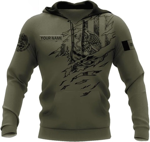 Personalized Name Mexican Hoodie 3D, Customized Mexican Hoodies for Men, Unisex Mexico Hoodie 3D, Mexico Hoodies for Men, Mexico Flag Gift for Women, T Shirt, Zip Up Hoodie, Sweatshirt HDM102