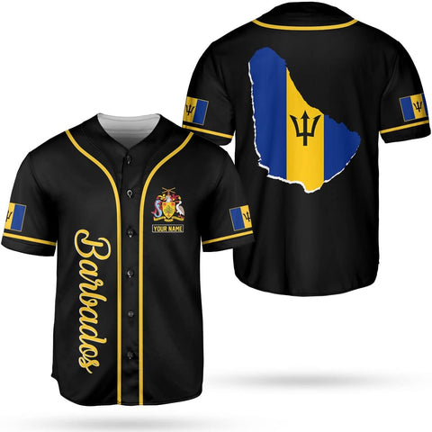 Podagree Personalized Barbados Baseball Jersey Shirt, Bajan Flag Jersey, Barbados Jersey for Men and Women Jersey Bajan