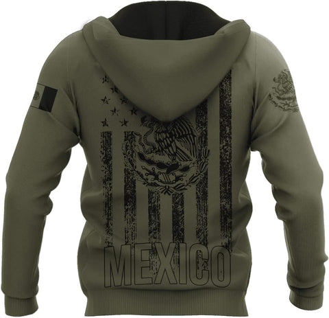 Personalized Name Mexican Hoodie 3D, Customized Mexican Hoodies for Men, Unisex Mexico Hoodie 3D, Mexico Hoodies for Men, Mexico Flag Gift for Women, T Shirt, Zip Up Hoodie, Sweatshirt HDM102