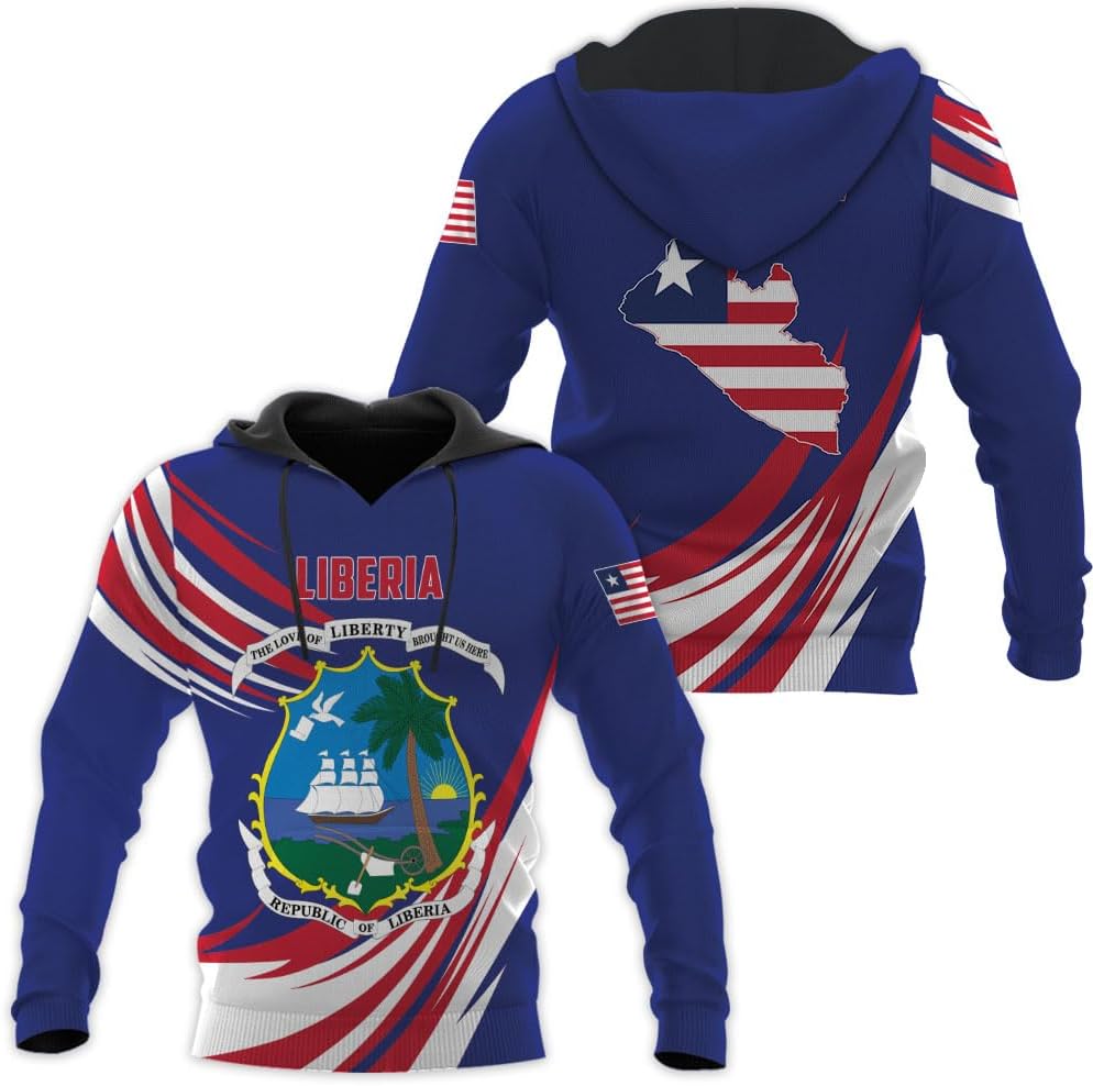 Royal Fight Personalized Liberia Shirts Liberian Pride Flag Shirt Liberia Flag Shirts Liberia Flag Gift T-Shirt for Men Women