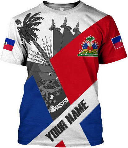 Personalized Haiti Shirt, Haitians Flag Pride Shirt, Haiti Shirts for Men & Women, Haitian Pride Tshirt, Haitian Flag Shirt