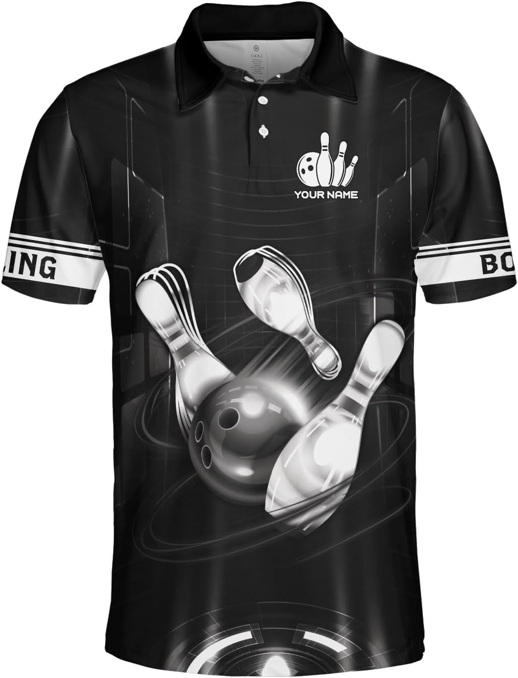Custom Bowling Polo Shirt Personalized 3D Team Name Bowling Shirts for Men Women Jersey Unisex Bowler Short Sleeve Gift Tee