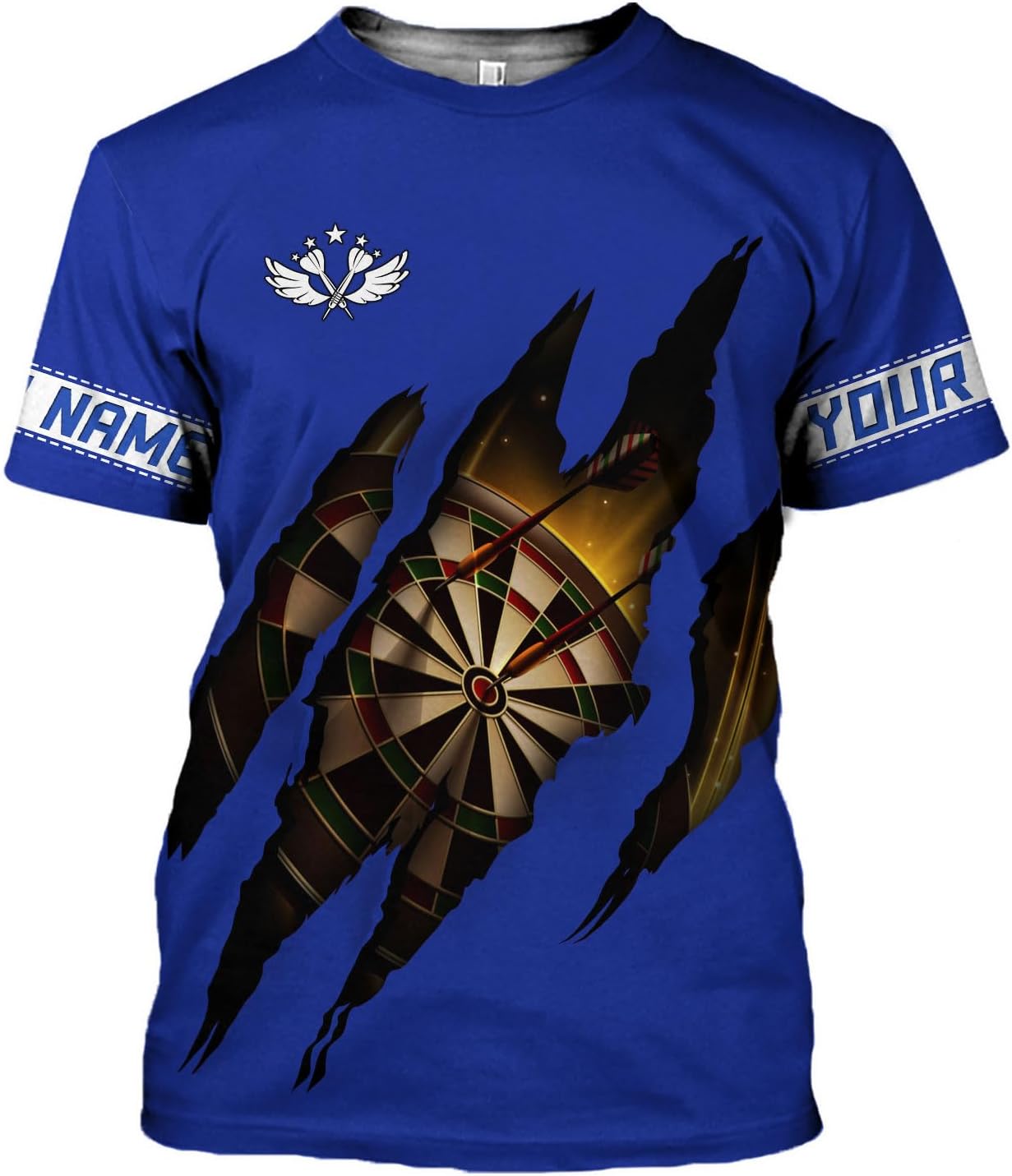 HomeDesign Personalized Dart Shirts, Darts Shirts for Men, Dart Jerseys for Teams, Dartboard Players Shirt Darts Board Gift