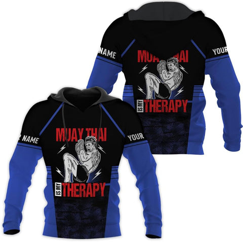 MAPrints Personalized Name Boxing Hoodies, Muay Thai Pride Sweatshirt