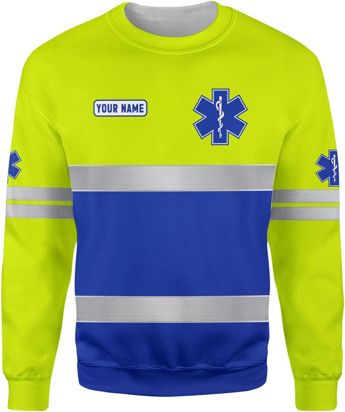Leeprints Personalized EMT Hoodie EMS Sweatshirt Custom EMS Zip Hoodie Paramedic Uniform Emergency Medical Technician Shirts