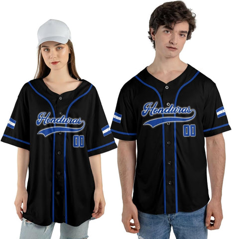 AOVL Personalized Honduras Baseball Jersey Shirt, Honduras Jersey for Men and Women, Jersey Honduras, Camisa Honduras Hombre