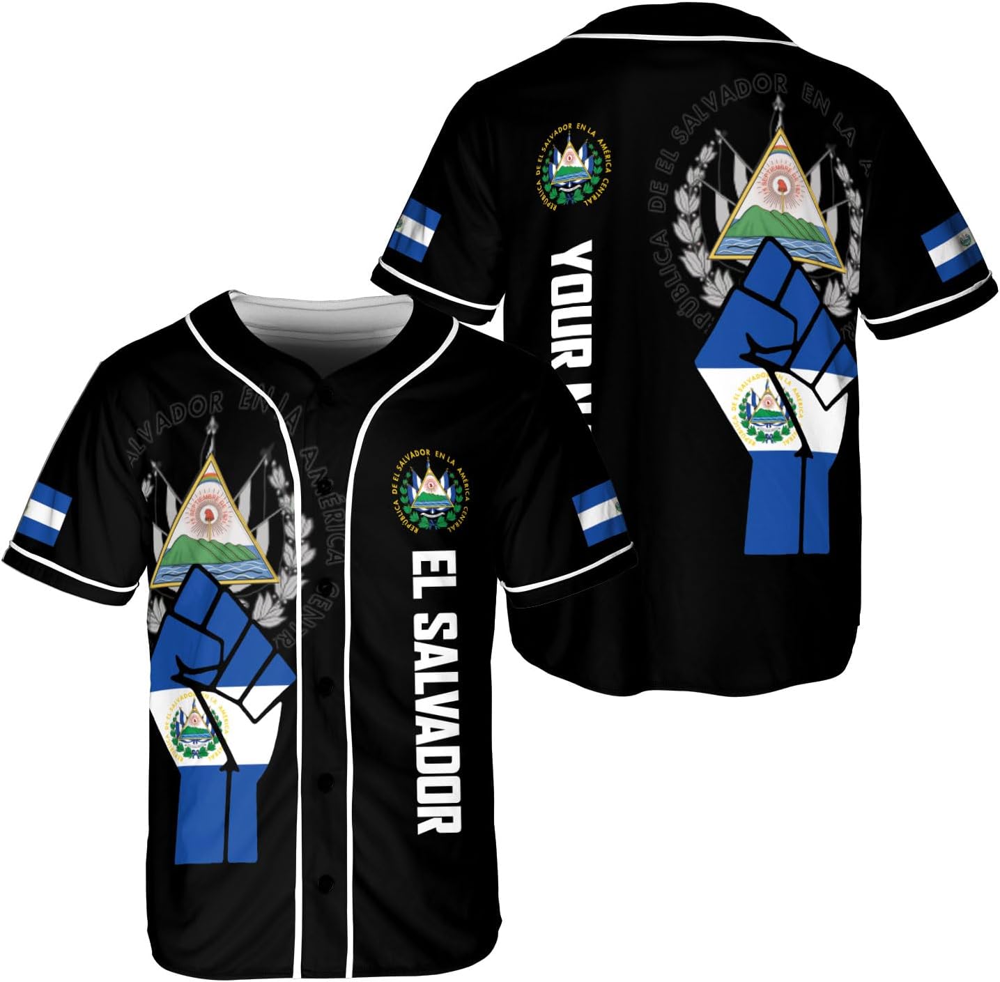 Parvii Personalized El Salvador Baseball Jersey - Proud El Salvador Shirt for Men
