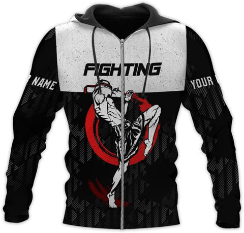MAPrints Personalized Name Muay Thai Pride Shirt for Men
